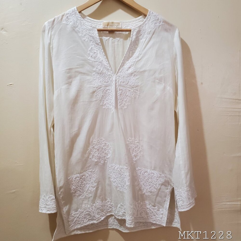 Women's Michael Kors White Lace Tunic